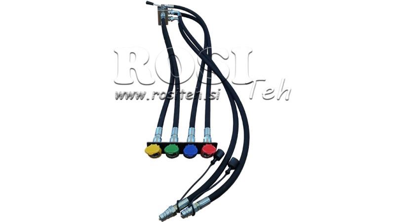 MANUAL DIVIDER WITH HOSES FOR TRACTOR TIPPER OUTPUT DF-6/2 60lit/min