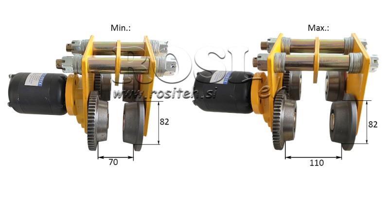 CARRELLO ELETTRICO PER ASCENSORI INDUSTRIALI DWI 1 T