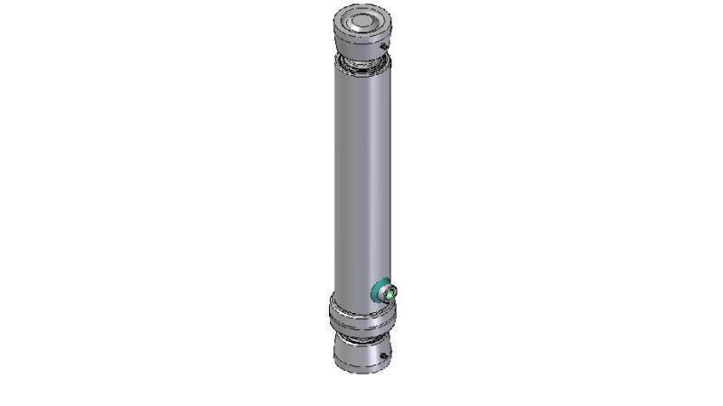 3725S -TELESCOPIC CYLINDER BALL/BALL 2 EXTENSIONS  STROKE 895 Dia.95