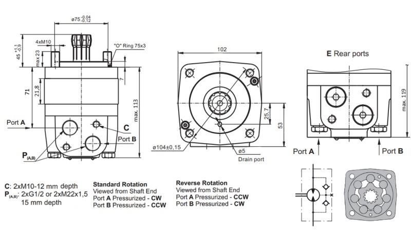 HIDROMOTOR MSU 125