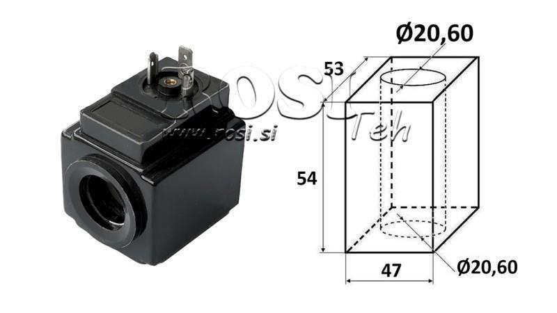 ELEKTRO MÁGNESES TEKERECS 24VAC - DS3 - fi 20,6mm-54mm 192W