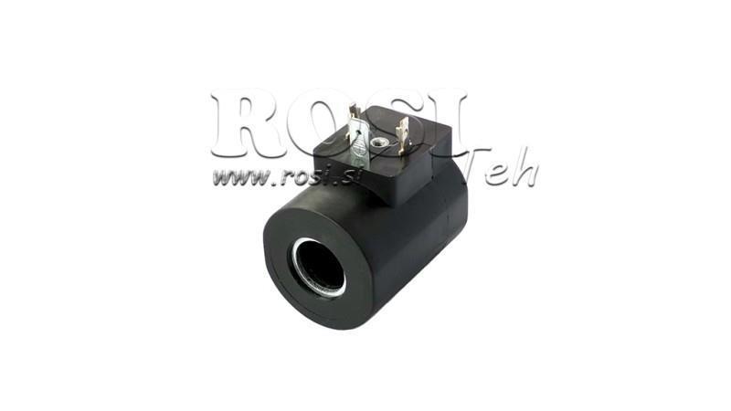 BOBINA ELETTROMAGNETICA 12V DC - CB10 - fi 16,15mm-50,2mm 26W IP65