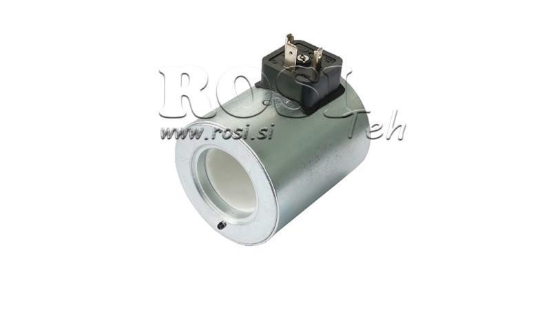 ELEKTROMAGNETICKÁ CIEVKA 12V DC PRE VENTIL CETOP 5 - fi 31,4mm-75mm 37W IP65