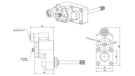 GEAR DRIVE FOR HYDRAULIC PUMP - IVECO 2870