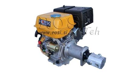 HYDRAULIKBENZINMOTOR KOPPLUNG 420cc + HI-LO PUMPE 12,9 + 4,1 ccm ( durchfluss = 61,2/14,8  lit/min )