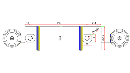 HYDRAULIKLENKUNG ZYLINDER JOHN DEERE  OEM-AM147174, AM118796