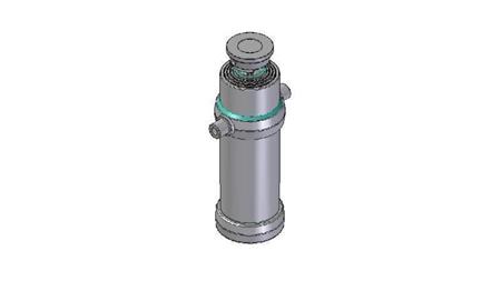 4049S -TELESCOPIC CYLINDER STANDARD/BALL 4 EXTENSIONS STROKE 2510 Dia.190