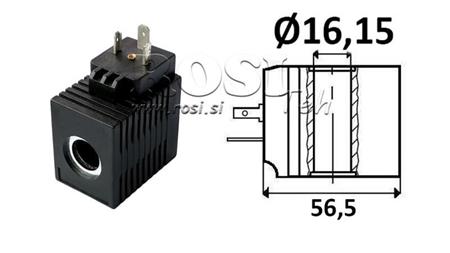 ELECTROMAGNETIC COIL 24V DC - CB12 - fi 16,15mm-52mm 16W IP65