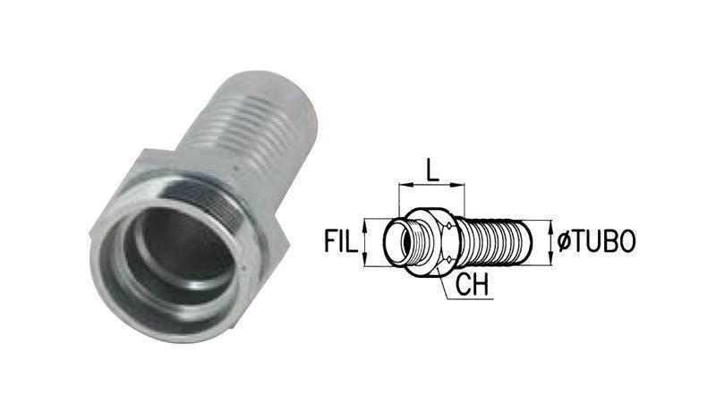 HYDRAULIC FITTING CES 16 S MALE DN12-M24x1,5