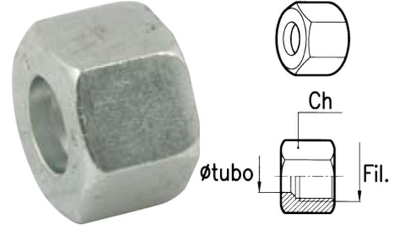 Mutter für Metallrohr 10L