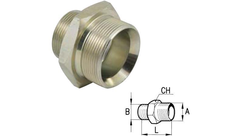 HYDRAULINEN VÄHENTÄJÄ BSP 3/8-M22x1.5