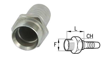 HYDRAULISCHER ANSCHLUSS BSP MÄNLICH DN10-1/2