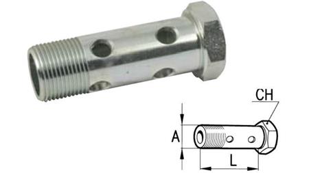 HYDRAULIC HOLLOW BOLT DOUBLE M14x1,5