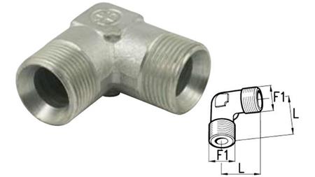 KĄT HYDRAULICZNY 90° BSP KRÓTKI MĘSKI-MĘSKI 3/4
