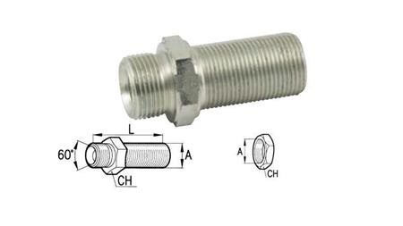 VÁLVULA HIDRÁULICA DOBLE BSP EXTENDIDA 1/2