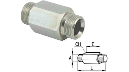 HYDRAULIKADAPTER MÄNNLICH-MÄNNLICH 1/4