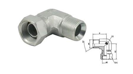 HYDRAULIKBIEGE 90° BSP KURZ SCHWENKNADEL-MÄNNLICH 3/8