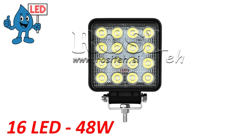 LED MUNKALÁMPA 16 LED 48W 12-24V