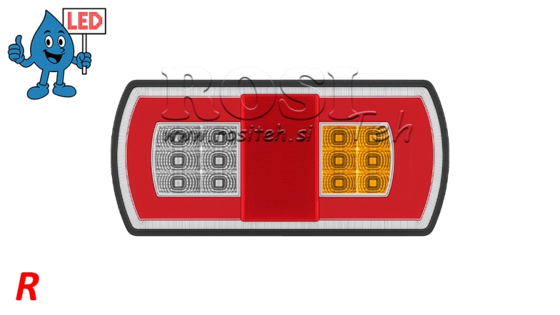 LED REAR LIGHT COMBINED 12/24V RIGHT