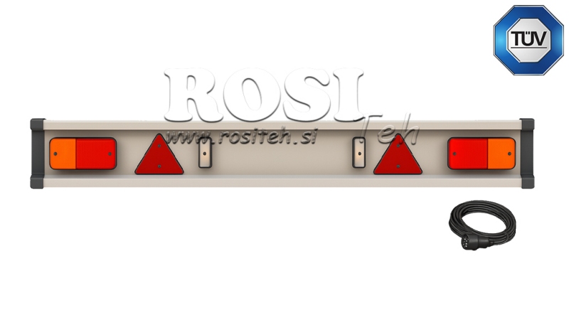 NÁRAZNÍK PRÍVESU TÜV MODEL SO SVETLAMI 2150 mm