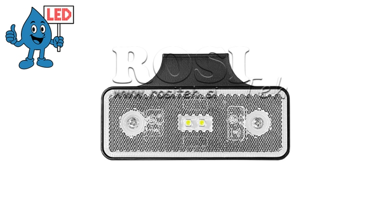 LED MARKERINGSLYS HVIT 12V