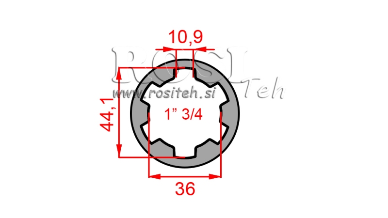 ΑΝΤΑΠΤΟΡΑΣ ΚΑΡΝΤΑΝ ΜΟΥΦΑ 1-3/4 (80 mm)