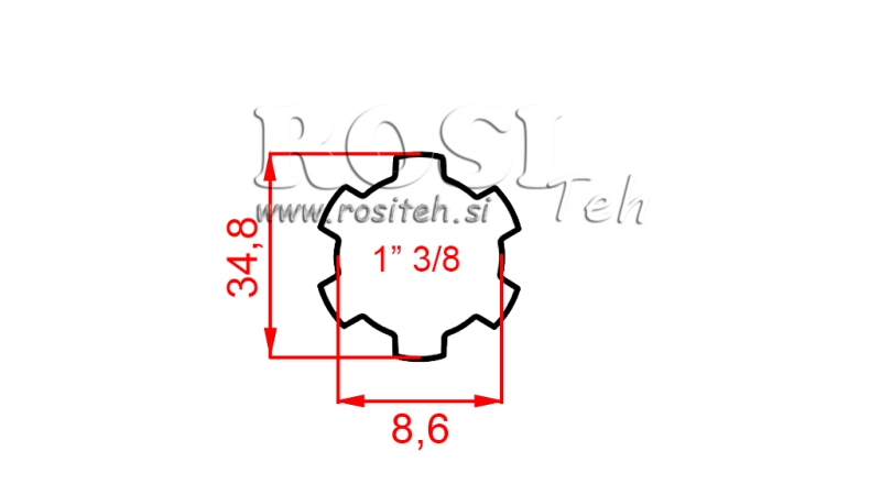 ΑΝΤΑΠΤΟΡΑΣ ΚΑΡΝΤΑΝ 1-3/8 STANDARD (150 mm)