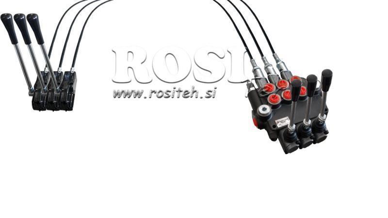 JOYSTICK DOPPELHANDGRIFF 1 m HYDRAULIKVENTIL 3xP80 liter