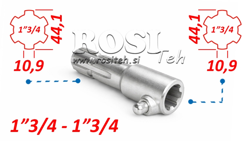 KARDÁN (TLT) ADAPTER BISZTOSITÓVAL  1”3/4   1”3/4