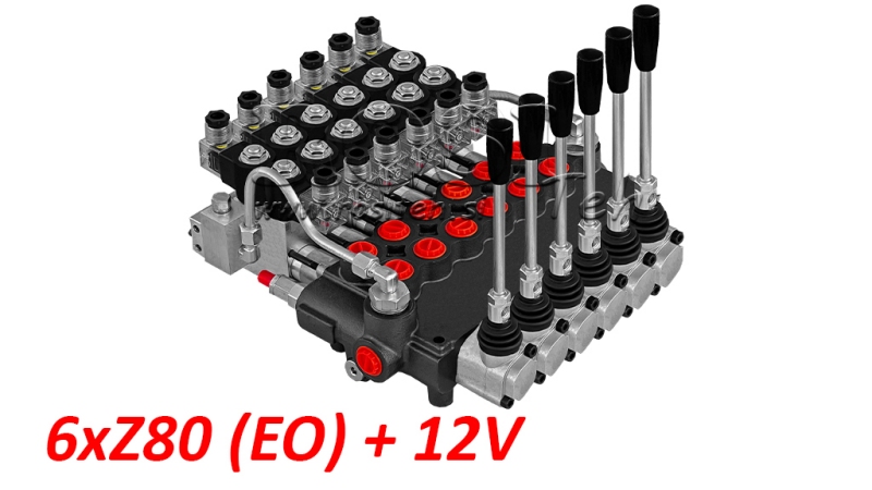 HIDRAVLIČNI VENTIL 6xZ80 - EO+12V