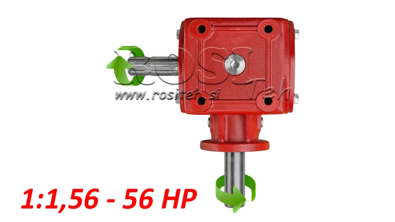 ÚHELNÁ PŘEVODOVKA 1:1.56 (56HP-43KW)