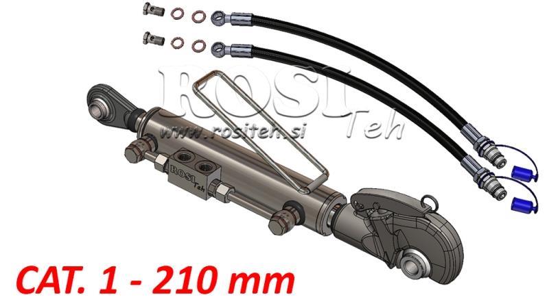 HYDRAULIC TOP LINK WITH HOOK - CAT. 1 - 50/30-210 (20-55 HP) (19,2 mm)