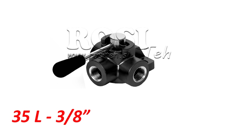 MANUELLE 3 WEGE VENTIL DF 3/8 - 35 lit