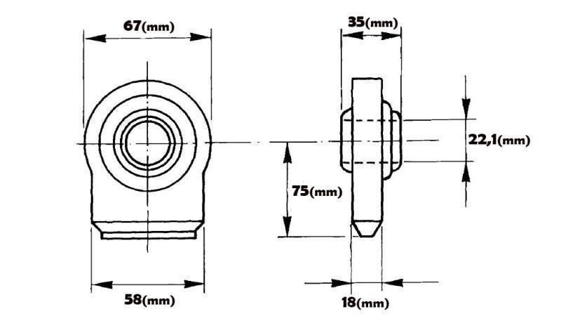 cojinete plano soldado fi 22.1/58