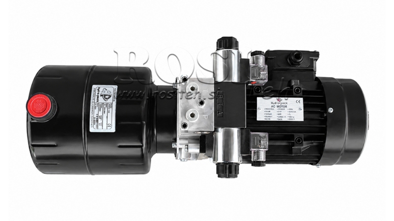 МИНИ ХИДРАВЛИЧЕН POWER-PACK 380V AC (1.5 kW) - 5.8 cc - 8.2 литра/мин - резервоар 6 литра