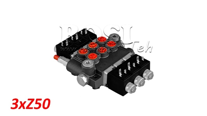 VALVOLA MONOBLOCCO ELETTROIDRAULICA 3xZ50