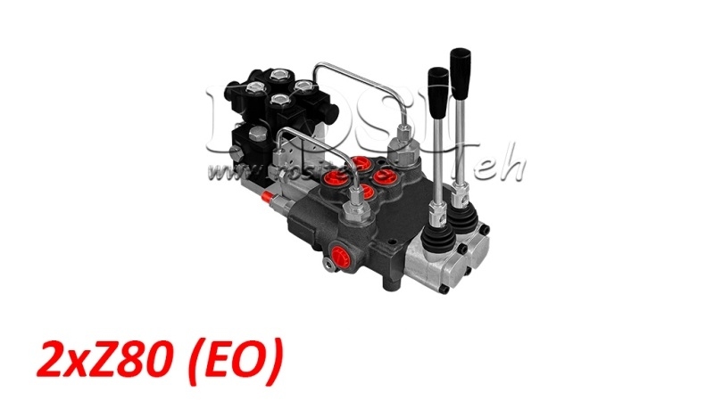 VALVOLA MONOBLOCCO IDRAULICA ELETTRO-MANUALE 2xZ80