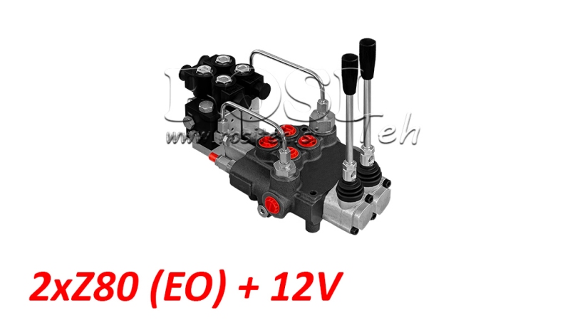 HIDRAULIČNI VENTIL 2xZ80 - EO+12V