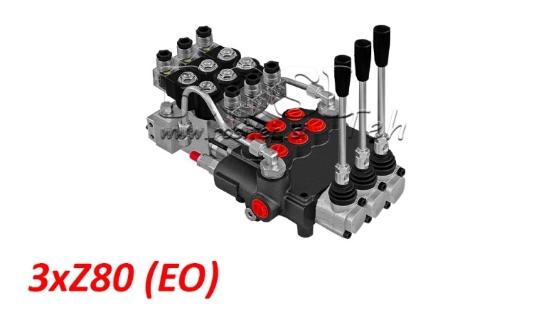 VALVOLA MONOBLOCCO IDRAULICA ELETTRO-MANUALE 3xZ80
