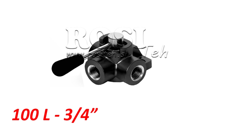 MANUELLE 3 WEGE VENTIL DF 3/4 - 100 lit