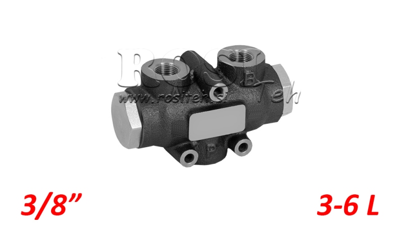 HYDRAULIC DISTRIBUTION VALVE FLOW V01000 3 - 6 LIT - 3/8
