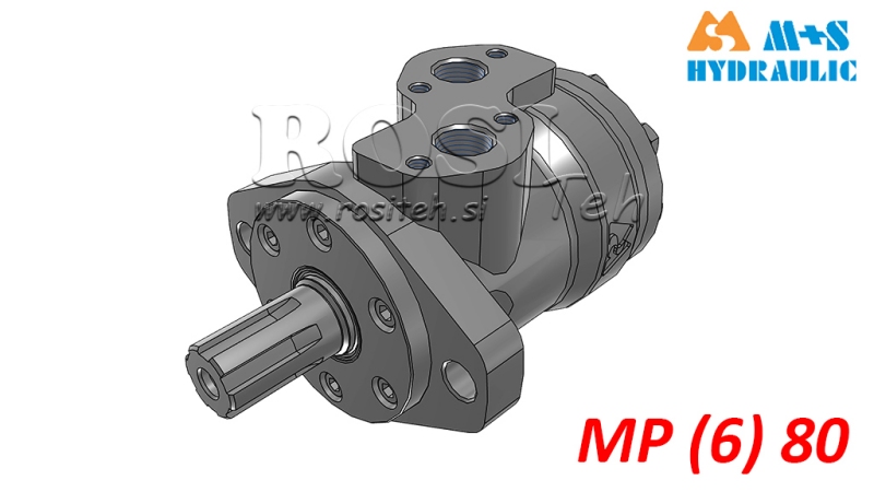HYDRAULIK-ÖLMOTOR MP 80 cc - 6 ZÄHNE
