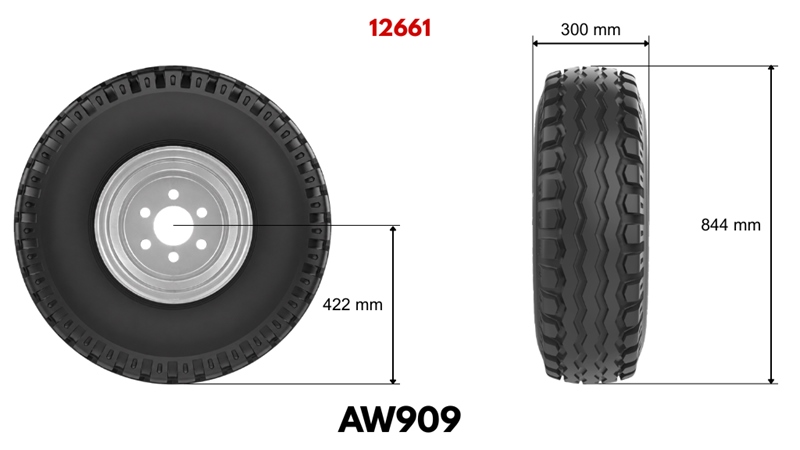 GUMA 11,5/80-15,3 AW909 14pl SA FELGOM 9,00X15,3