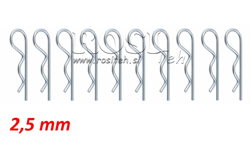 SURTIDO DE PASADORES DE SEGURIDAD Φ 2.5 MM (10PCS)