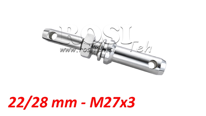 MOUNTING PIN Φ22/28MM WITH THREAD M27X3