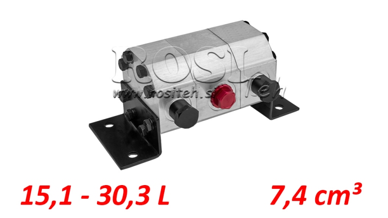 HYDRAULIC GEAR FLOW DIVIDER 2/1 (15.1-30.3LIT - MAX. 240BAR) 7.4CC/SEG