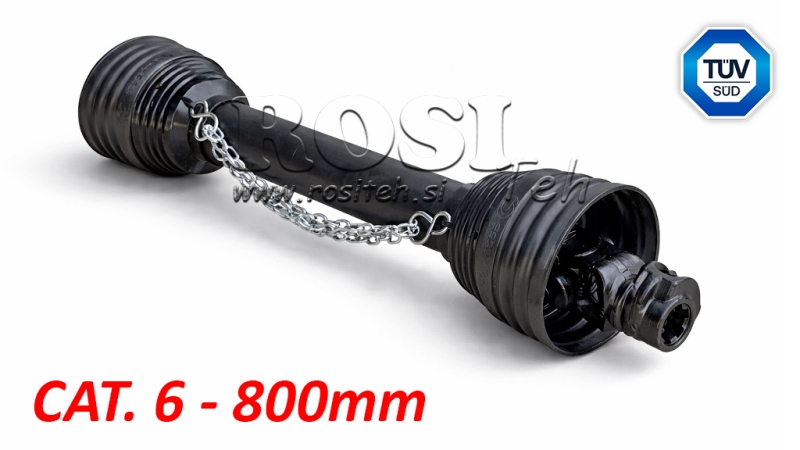 CE-SERTIFIOITU KARDANAKSELI PROFI LINE KAT.6 PITUUS 800mm