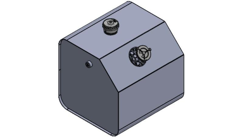 KOVOVÁ NÁDRŽ VRCH 250 Lit 600x600x800mm