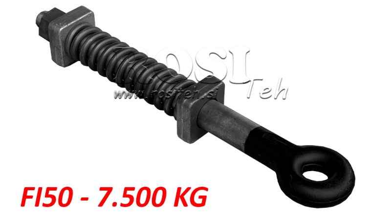 SWIVEL TOWING HOOK WITH SPRING Φ50 7,500KG