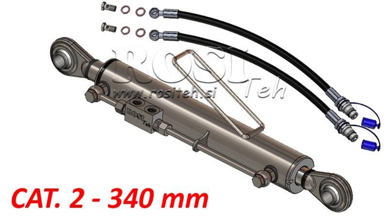 BARRE DE POUSSEE 3ÈME POINT HYDRAULIQUE STANDARD - CAT. 2 - 63/35-340 (45-95 HP) (25,4/25,4 mm)